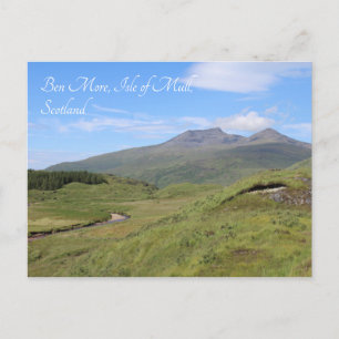 Ben More Mountain, Isle of Mull, Schottland Postkarte
