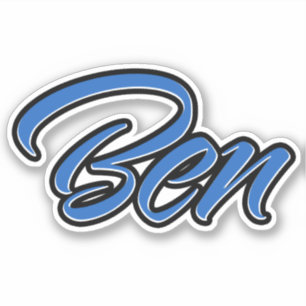 Ben Name blue Aufkleber Sticker Stickerset