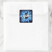 Ben Name Star in Blue Quadratischer Aufkleber (Tasche)