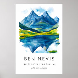 Ben Nevis Aquarell 1 Poster