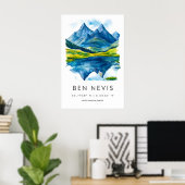 Ben Nevis Aquarell 1 Poster (Heimbüro)