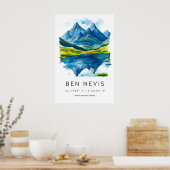 Ben Nevis Aquarell 1 Poster (Küche)