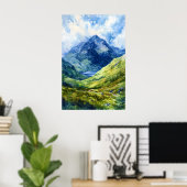 Ben Nevis Aquarell 2 Poster (Heimbüro)
