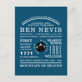Ben Nevis, Mountain Expeditions Information Postkarte (Vorderseite)
