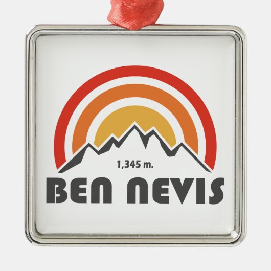 Ben Nevis Ornament Aus Metall (Vorne)