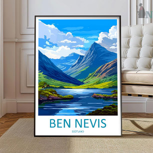 Ben Nevis Reise Druck Wandkunst Ben Nevis Wand Hän Poster