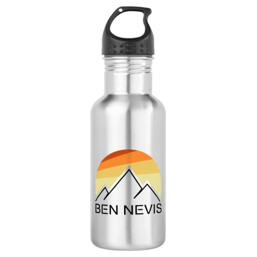 Ben Nevis Retro Edelstahlflasche (Vorderseite)