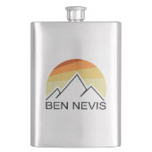 Ben Nevis Retro Flachmann (Vorderseite)