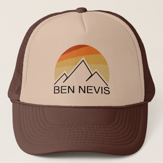 Ben Nevis Retro Truckerkappe (Vorderseite)