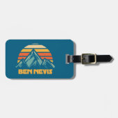 Ben Nevis Retro Turquoise Gepäckanhänger (Vorderseite horizontal)