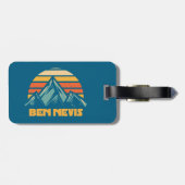Ben Nevis Retro Turquoise Gepäckanhänger (Rückseite horizontal)