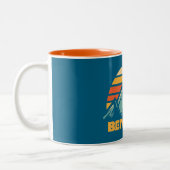 Ben Nevis Retro Turquoise Zweifarbige Tasse (Links)