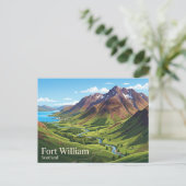Ben Nevis Schottland Postkarte (Stehend Vorderseite)