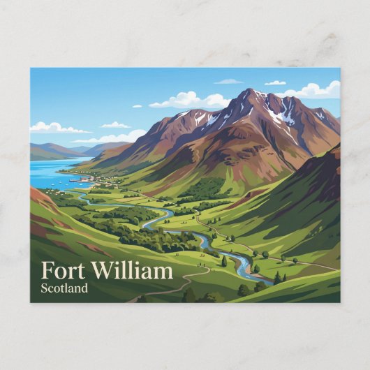 Ben Nevis Schottland Postkarte (Vorderseite)