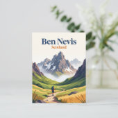 Ben Nevis Schottland Postkarte (Stehend Vorderseite)