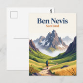 Ben Nevis Schottland Postkarte (Vorne/Hinten)