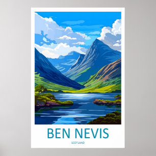 Ben Nevis Schottland Reiseplakat 1 Poster