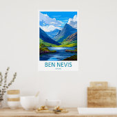 Ben Nevis Schottland Reiseplakat 1 Poster (Küche)