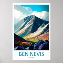 Ben Nevis Schottland Reiseplakat 2