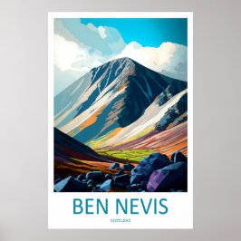 Ben Nevis Schottland Reiseplakat 2 Poster