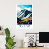 Ben Nevis Schottland Reiseplakat 2 Poster (Heimbüro)