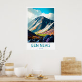 Ben Nevis Schottland Reiseplakat 2 Poster (Küche)