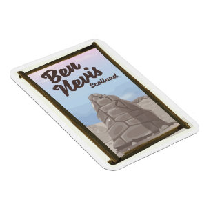 Ben Nevis Schottland Reiseplakat Magnet