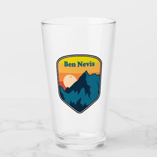 Ben Nevis Scotland Sunrise Glas (Vorderseite)