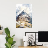 Ben Nevis Wasserfarbenposter Wasserfarbe 1 Poster (Heimbüro)