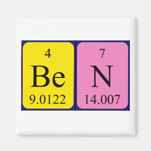 Ben Peripherischer Name-Magnet Magnet