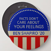 Ben Shapiro für Präsidenten Button - Reagan-Art (Vorne & Hinten)