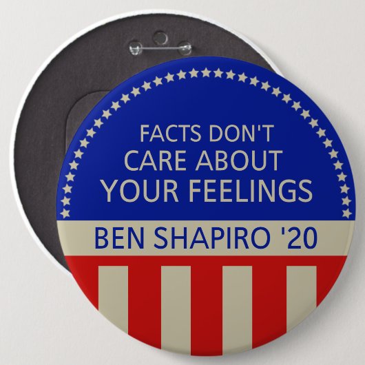 Ben Shapiro für Präsidenten Button - Reagan-Art (Vorne & Hinten)