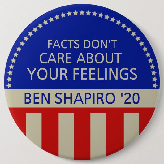 Ben Shapiro für Präsidenten Button - Reagan-Art (Vorderseite)