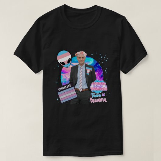 Ben Shapiro Trans Sticker T-Shirt (Design vorne)