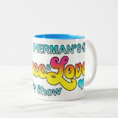 Ben Shermans "Peace & Liebe Sunday Show" Zweifarbige Tasse (VorderseiteRechts)