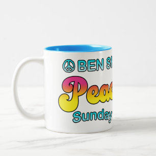 Ben Shermans "Peace & Liebe Sunday Show" Zweifarbige Tasse