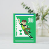 Ben Tennyson Athletic Graphic Einladungspostkarte (Stehend Vorderseite)