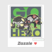 Ben Tennyson, Cannonbolzen und vier Waffen - Go He Aufkleber (Blatt)