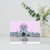 Ben Thanh Market Saigon Vietnam Illustration Postkarte (Stehend Vorderseite)