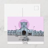 Ben Thanh Market Saigon Vietnam Illustration Postkarte (Vorne/Hinten)