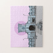 Ben Thanh Market Saigon Vietnam Illustration Puzzle (Vertikal)