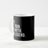 Ben the Man The Myth The Legend Funny Idea Kaffeetasse (Vorderseite Links)