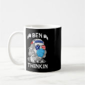 Ben Thinkin 4. Juli Fun Benjamin Franklin Patr Kaffeetasse (Links)