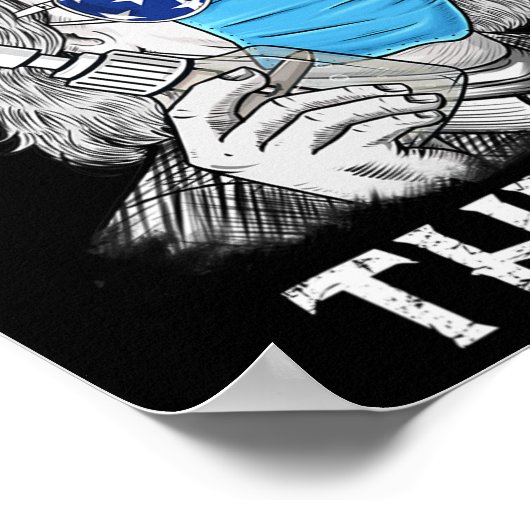 Ben Thinkin 4. Juli Fun Benjamin Franklin Patr Poster (Ecke)