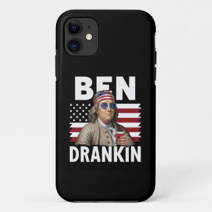Ben trank Bier 4. Juli Vintage-Flagge Lustig Case-Mate iPhone Hülle