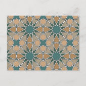 Ben Yusuf Madrasa Geometric Pattern 006 Postkarte (Vorderseite)