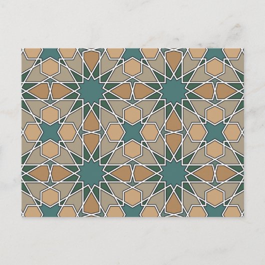 Ben Yusuf Madrasa Geometric Pattern 006 Postkarte (Vorderseite)