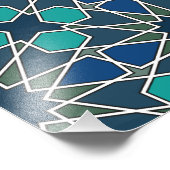 Ben Yusuf Madrasa Geometric Pattern 0-0-7 Fotodruck (Ecke)