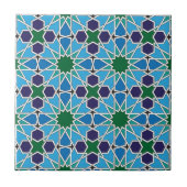 Ben Yusuf Madrasa Geometric Patterrn 10 Fliese (Vorderseite)