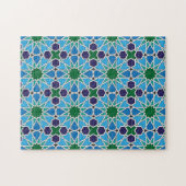 Ben Yusuf Madrasa geometrisches Patterrn 10 Puzzle (Horizontal)